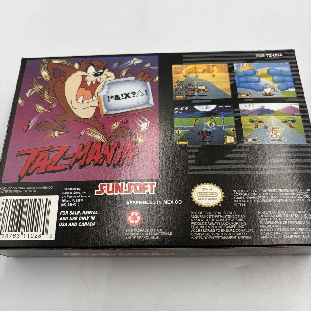 Taz-Mania (Super Nintendo Entertainment‎ System, 1993) Box Only